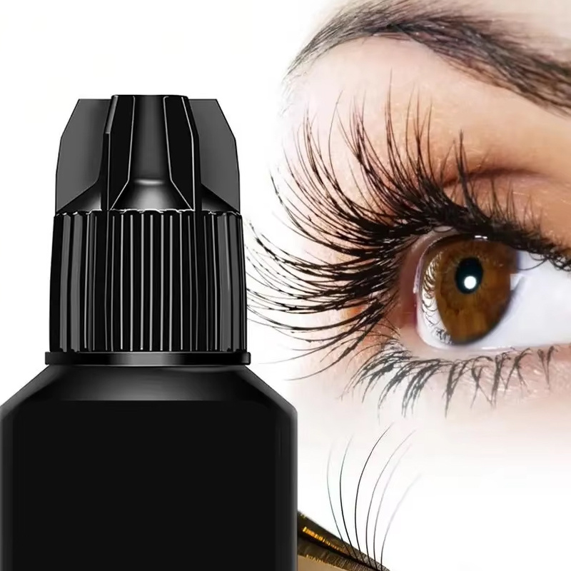 Eyelash Extension Last - プロ用まつげ接着剤空ボトル、5面キャップまつげエクステ接着剤容器、トラベルサイズ詰め替え可能なスクエアボトル