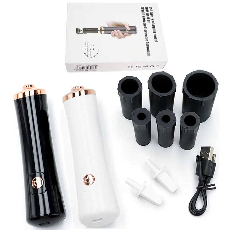 Eyelash Extension Adhesive - まつげ接着剤シェーカー電気ウェイクアップデバイスマニキュアタトゥーインク顔料ラッシュ接着剤振盪機メイクアップツール