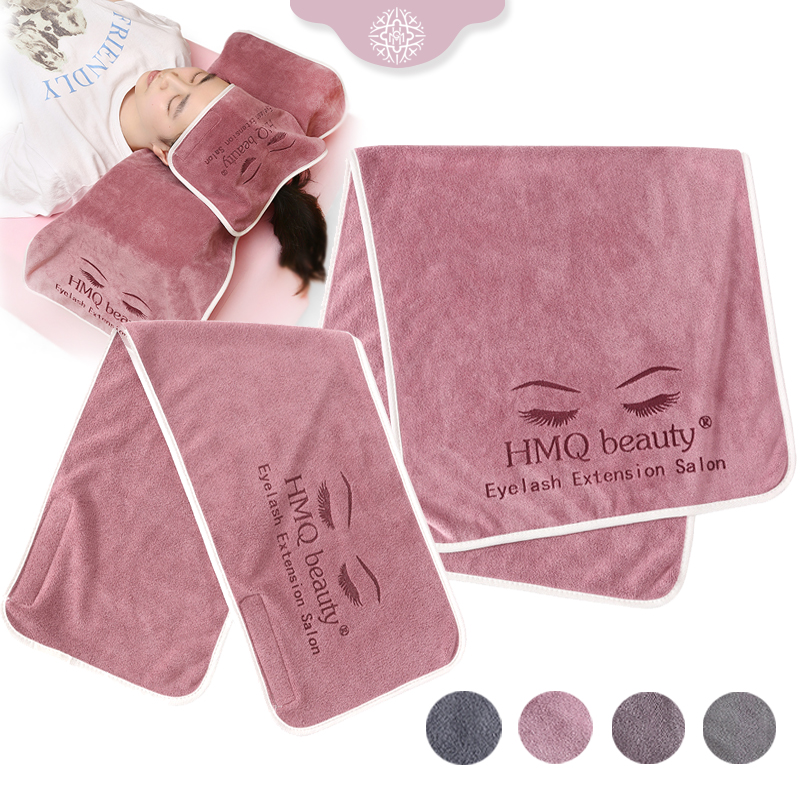 Eyelash Extension Last - 再利用可能なまつげエクステンションサロントオルグラフトまつげ用ソフトターバンヘアキャップスパ枕タオルラッシュアクセサリーメイクアップツール