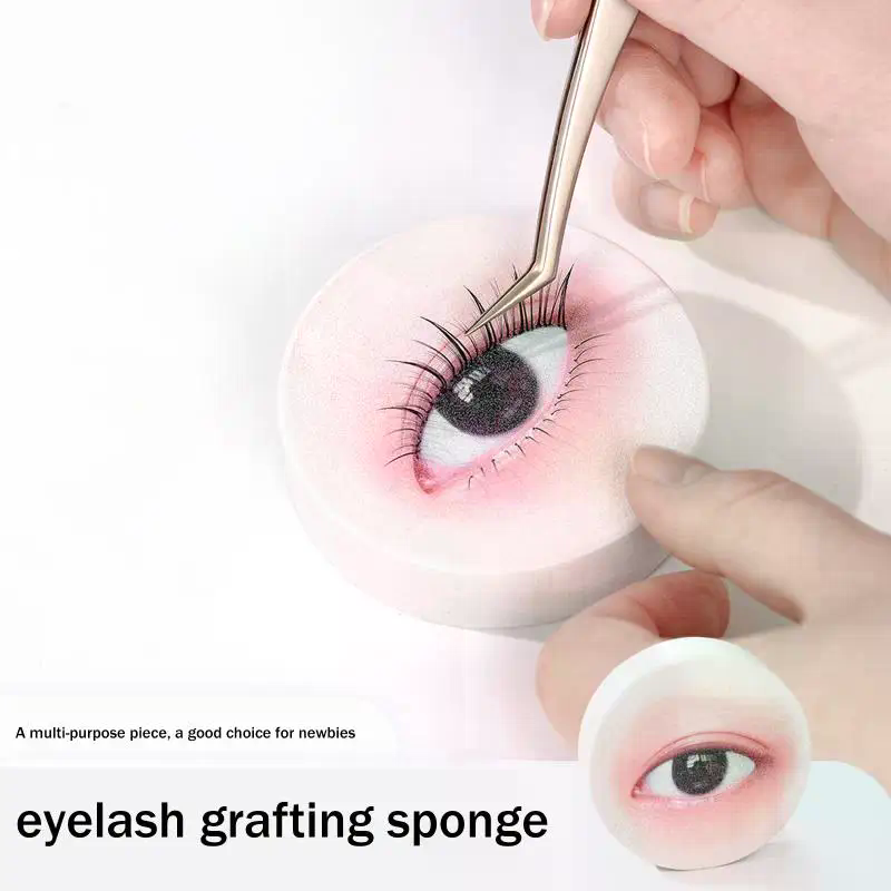 Eyelash Extension Model - 1/3/5 個まつげエクステトレーニング用つけまつげディスプレイボードまつげディスプレイトレイ偽まつげホルダーまつげメーカーモデルティーチ