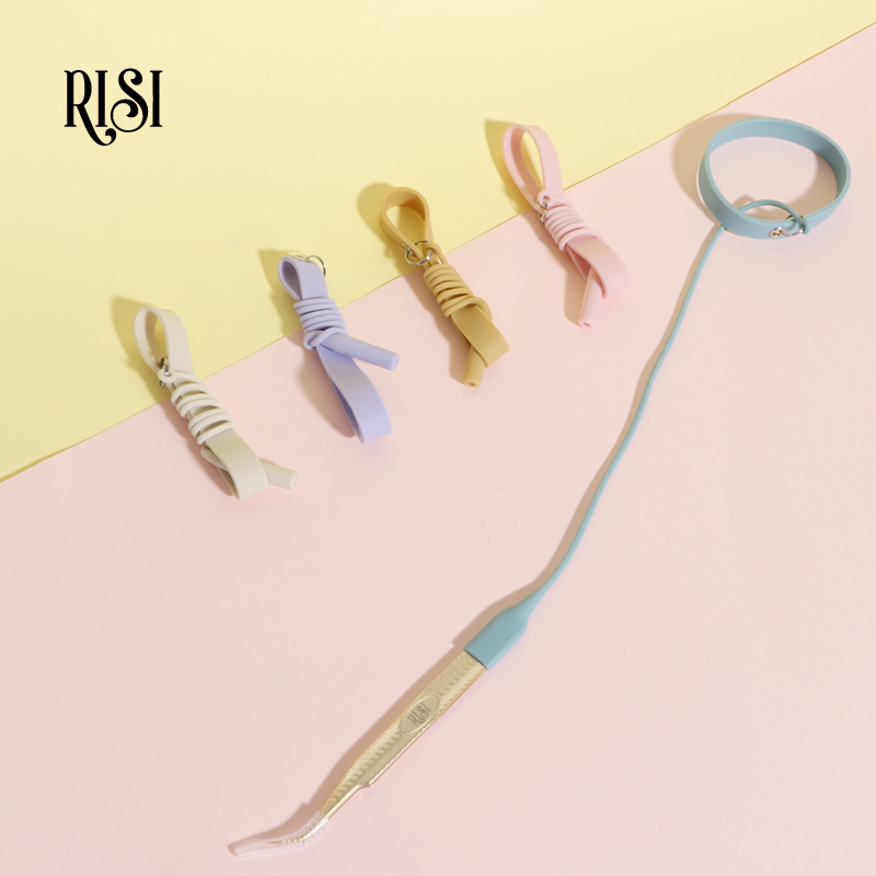 Eyelash Extension Last - Risi-まつげピンセット,まつげエクステ用のシリコンつけまつげピンセット