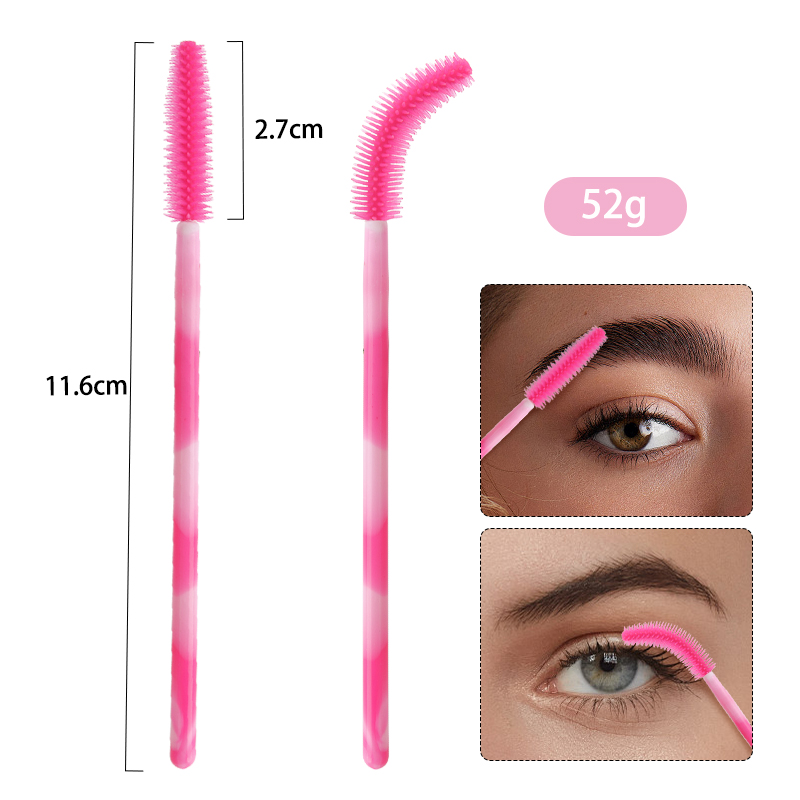 50/100 個使い捨てシリコーンまつげブラシカラーアイラッ - Eyelash Extension Options のレビューと価格