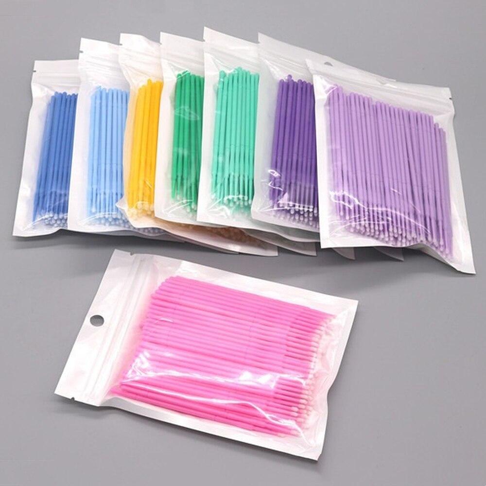 100 ピース/ロットマイクロブラシメイクアップまつげエクス - Eyelash Extension Last のレビューと価格