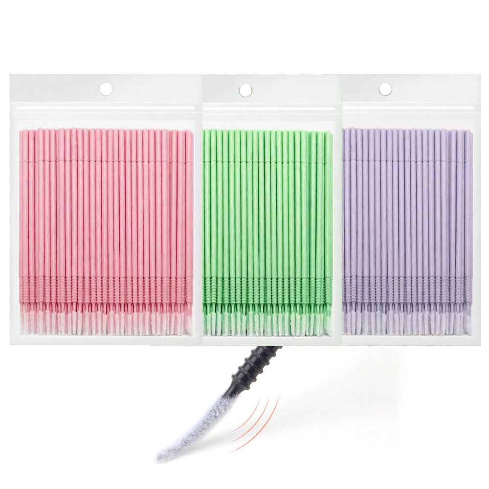 500本入りまつげエクステ洗浄スワブ ロング/ショートチップ - Eyelash Extension Cleaning のレビューと価格