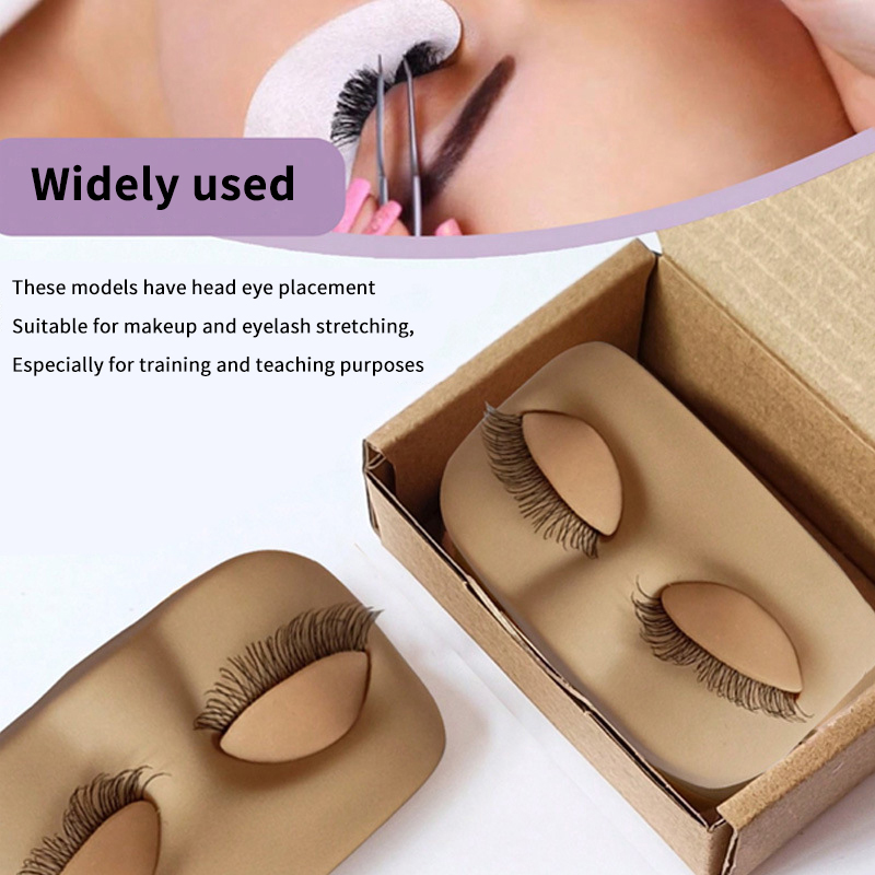 ミニラッシュフラットモデルヘッド練習まつげエクステンショント - Eyelash Extension Model のレビューと価格