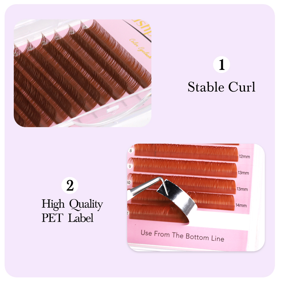 0.05 0.07 ライト/ミディアム/ダークブラウン ロシ - Eyelash Extension Medium のレビューと価格