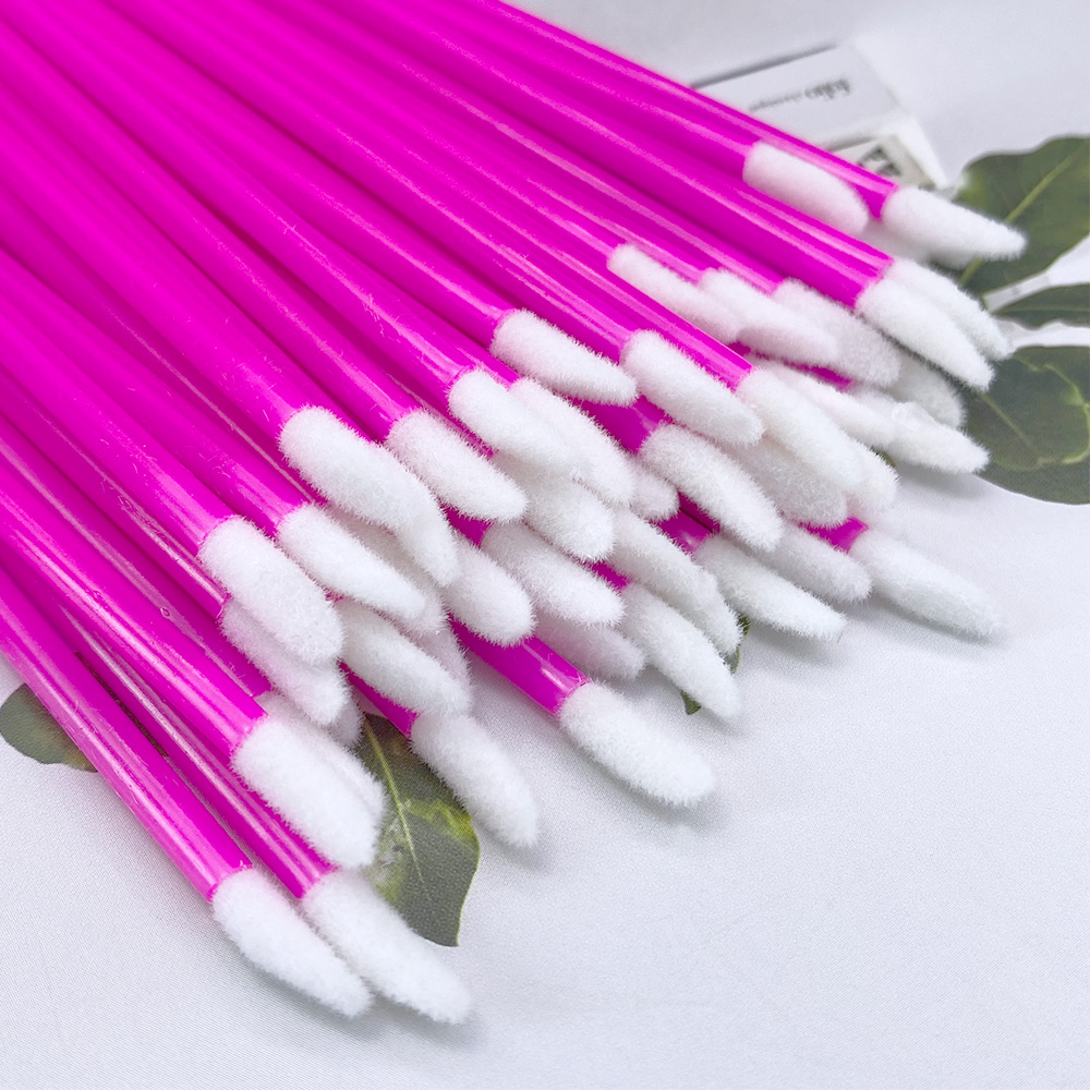 100 個使い捨てリップブラシまつげエクステンションメイクブ - Eyelash Extension Options のレビューと価格
