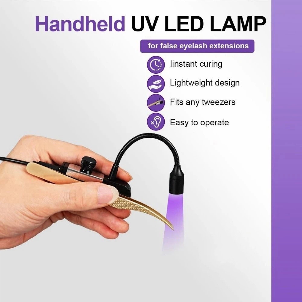 ポータブルUVライト まつげエクステ用 ミニハンドヘルドまつ - Eyelash Extension Led のレビューと価格