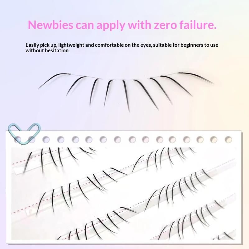 1セットコミック下まつげエクステクラスターナチュラルセルフ接 - Eyelash Extension Adhesive のレビューと価格