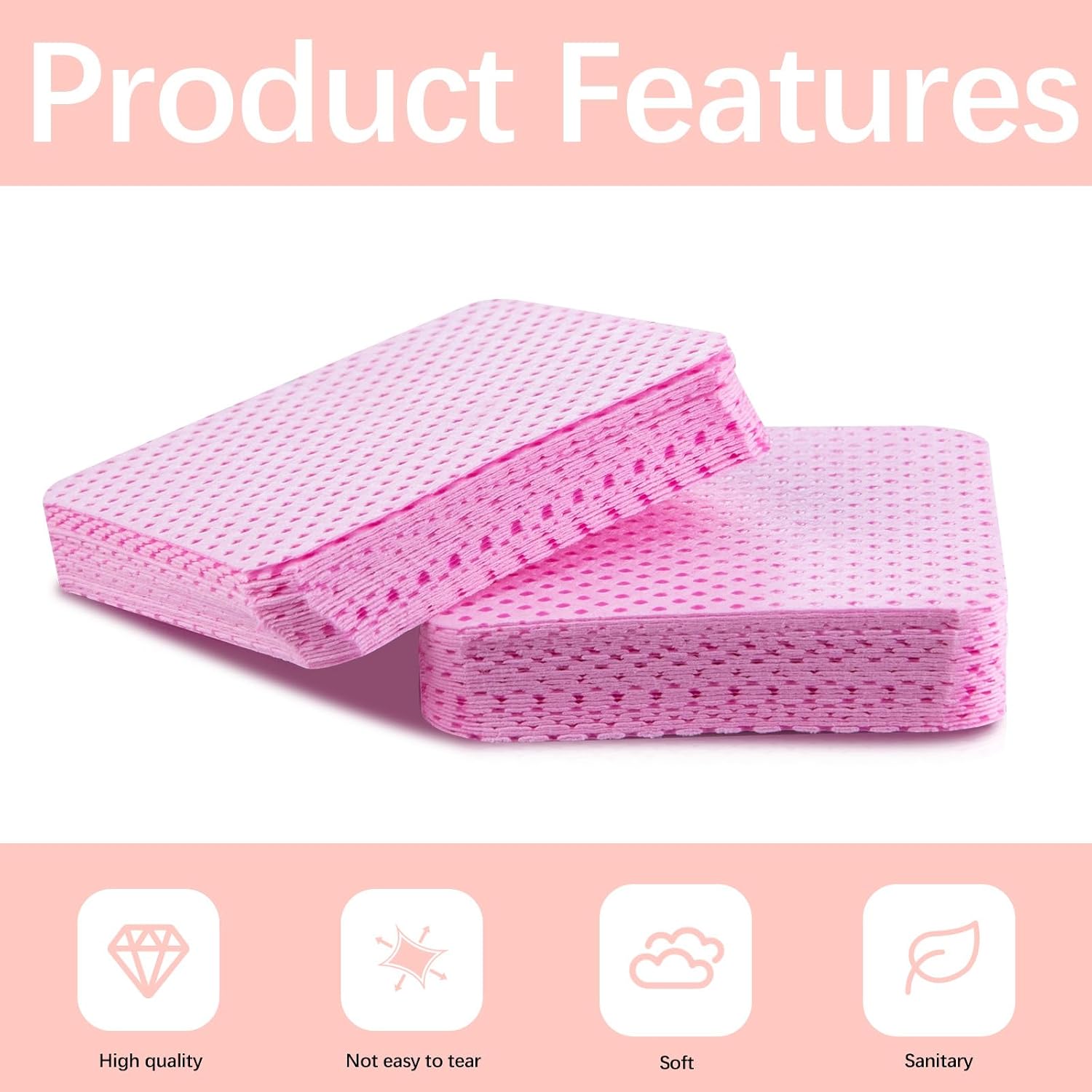 1500枚入り 糸くずの出ないネイルワイプ ジェルネイル用、 - Eyelash Extension Cleaning のレビューと価格