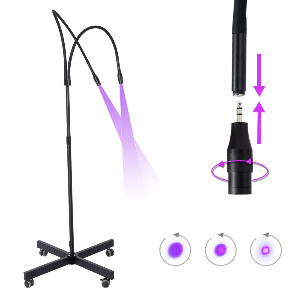両頭式5W 10W紫外線UV硬化ランプつけまつげエクステ接着 - Eyelash Extension Led のレビューと価格