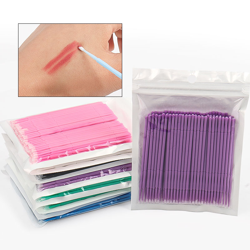 100本入り/袋 竹製まつげエクステ洗浄綿棒 ラッシュリフト - Eyelash Extension Last のレビューと価格