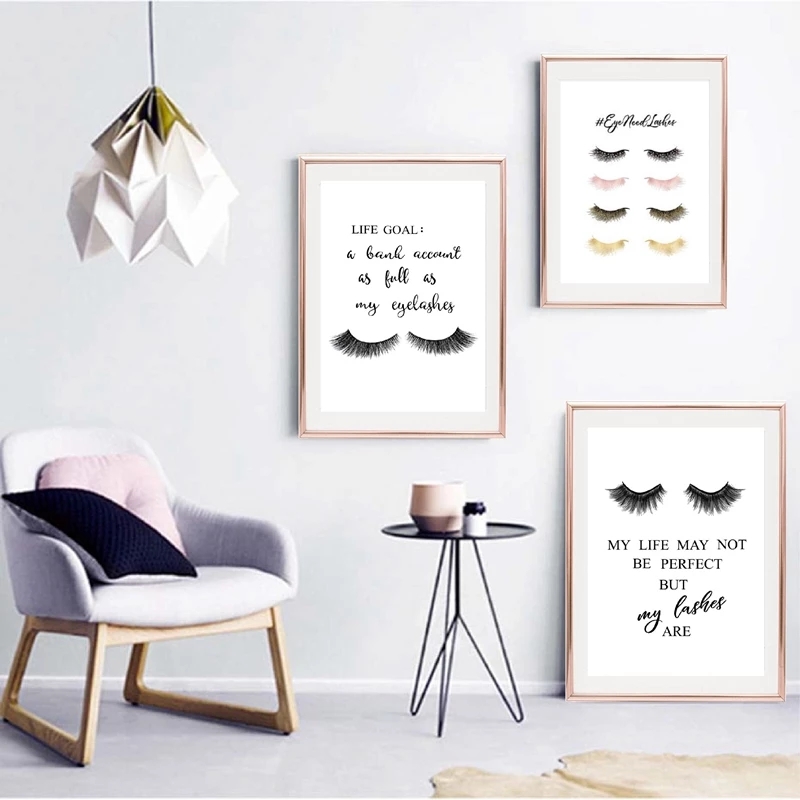 ファッションまつげエクステンション引用ポスターガールズルーム - Eyelash Extension Quotes のレビューと価格