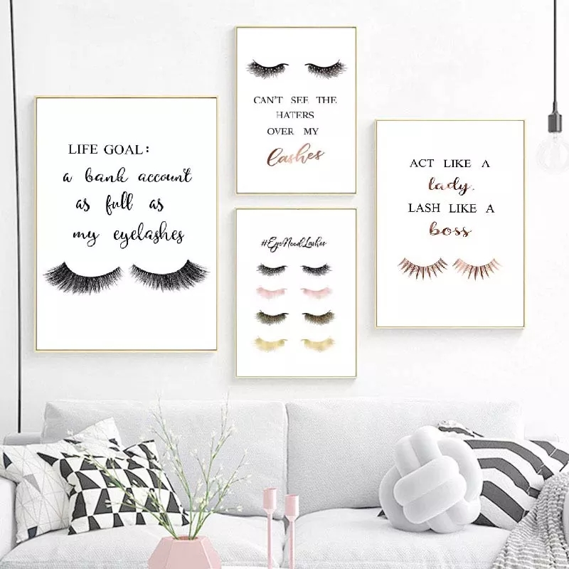 ファッションまつげエクステンション引用ポスターガールズルーム - Eyelash Extension Quotes のレビューと価格