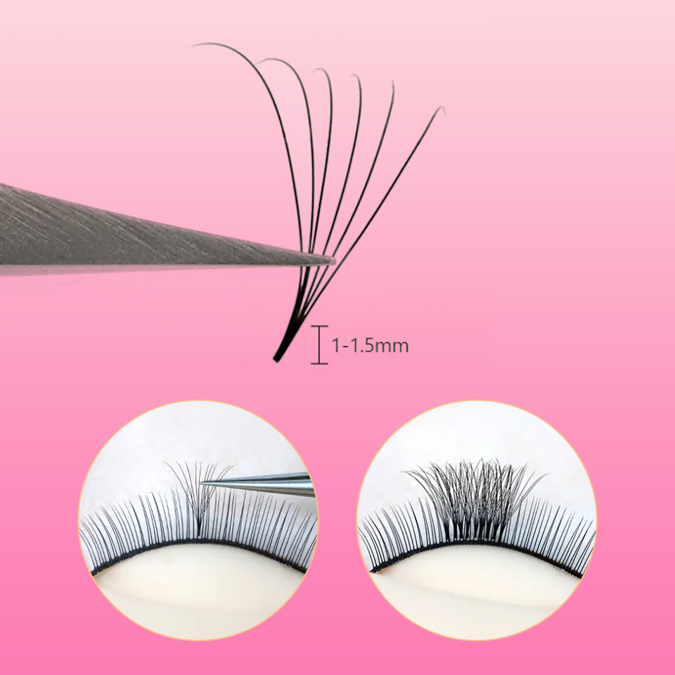 Lashprofessor 3D-40D クラスタールーズフ - Eyelash Extension Medium のレビューと価格