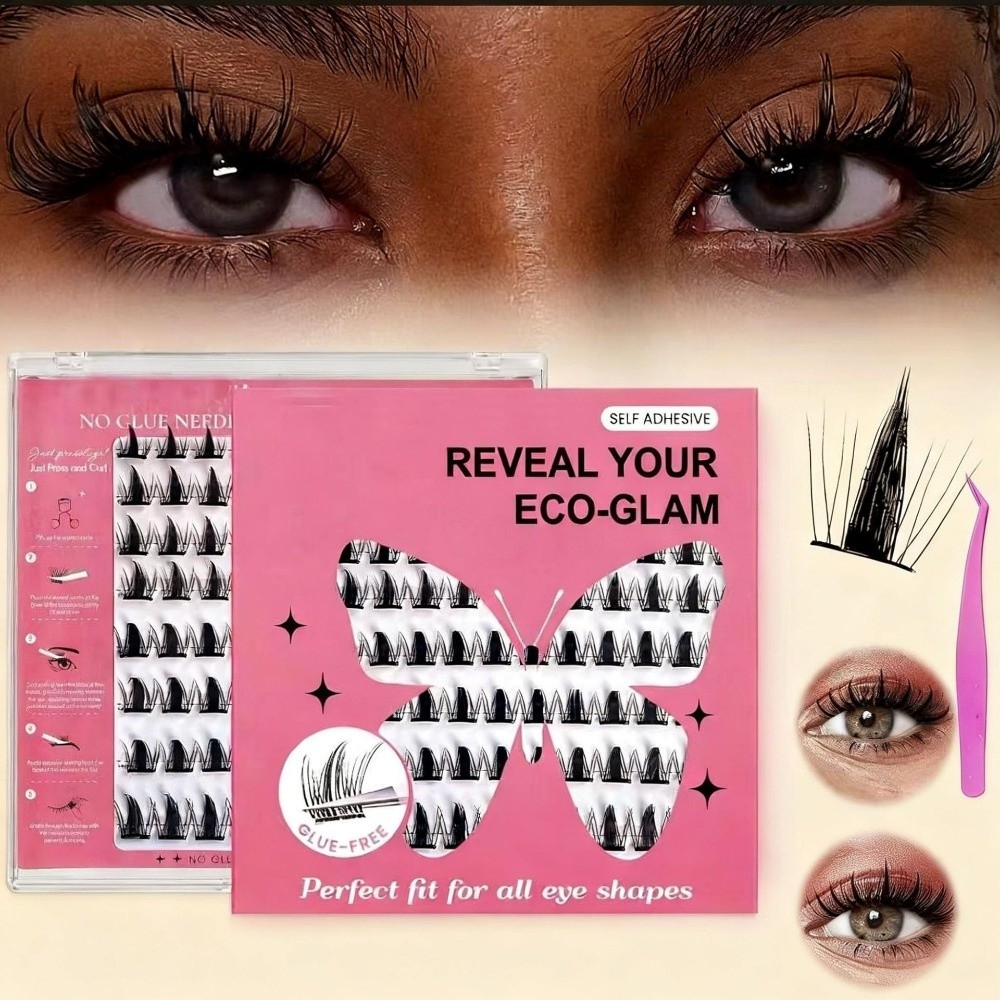 自然な見た目DIYまつげエクステキット ふわふわ 接着剤不要 - Eyelash Extension Last のレビューと価格