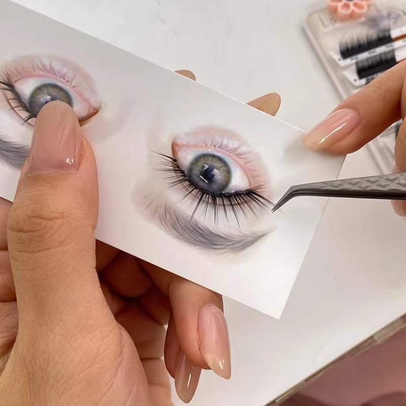 初心者向け再利用可能まつげマッピングカード - まつげデザイ - Eyelash Extension Model のレビューと価格