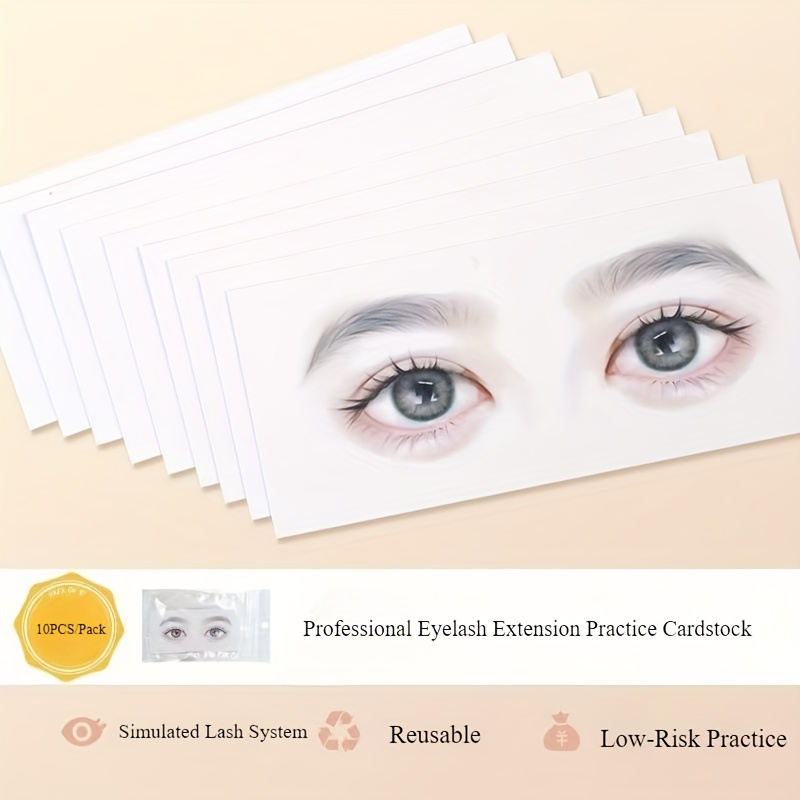 初心者向け再利用可能まつげマッピングカード - まつげデザイ - Eyelash Extension Model のレビューと価格