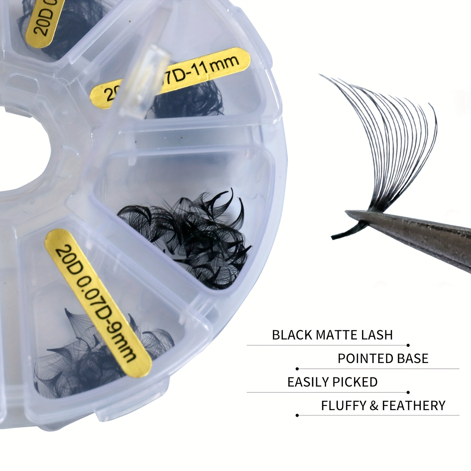 サックビス 480本入り ファンまつげエクステ ルーズ 8- - Eyelash Extension Medium のレビューと価格