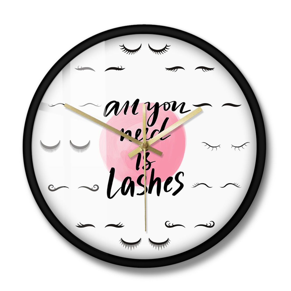 必要なのはまつげビューティーサロン引用装飾サイレント壁掛け時 - Eyelash Extension Quotes のレビューと価格