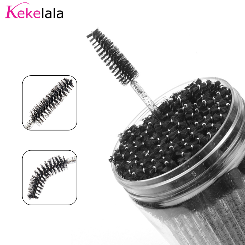 50 ピース/ボトルまつげエクステンションブラシコンテナ眉毛 - Eyelash Extension Options のレビューと価格