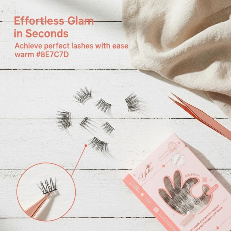 7列の自己粘着式まつげ接着剤不要のつけまつげエクステ再利用可 - Eyelash Extension Adhesive のレビューと価格