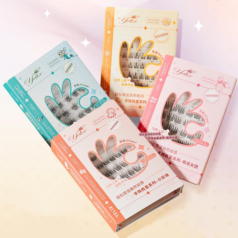 7列の自己粘着式まつげ接着剤不要のつけまつげエクステ再利用可 - Eyelash Extension Adhesive のレビューと価格