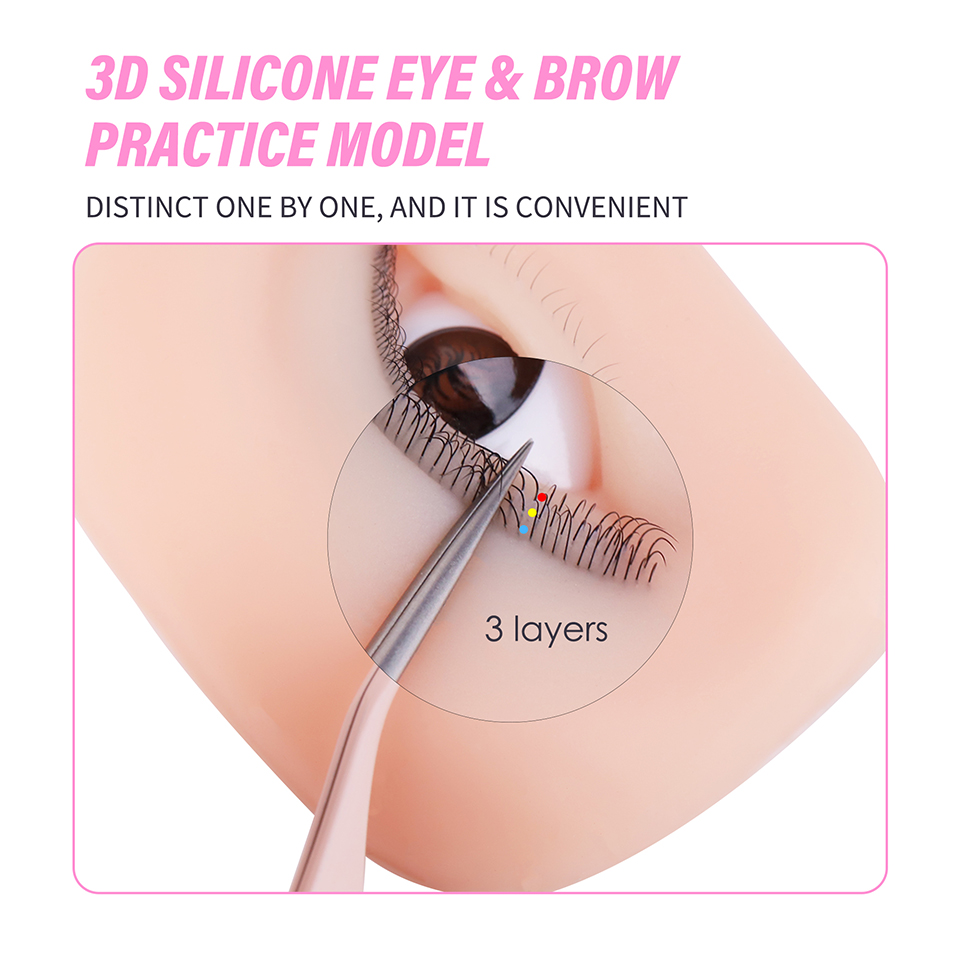 まつげエクステ練習用マネキンツール 上下まつげ付き 高度にリ - Eyelash Extension Model のレビューと価格