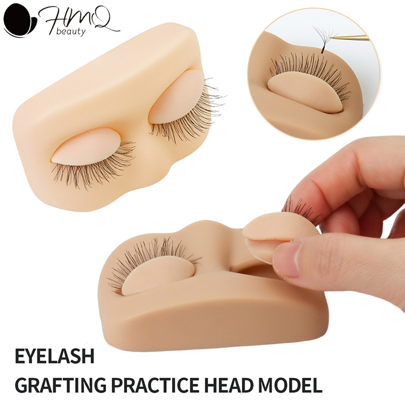 まつげエクステンション練習ヘッド取り外し可能なまぶたフラット - Eyelash Extension Model のレビューと価格