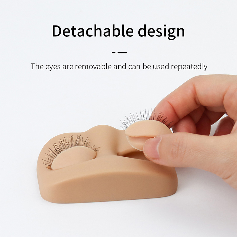 まつげエクステンション練習ヘッド取り外し可能なまぶたフラット - Eyelash Extension Model のレビューと価格