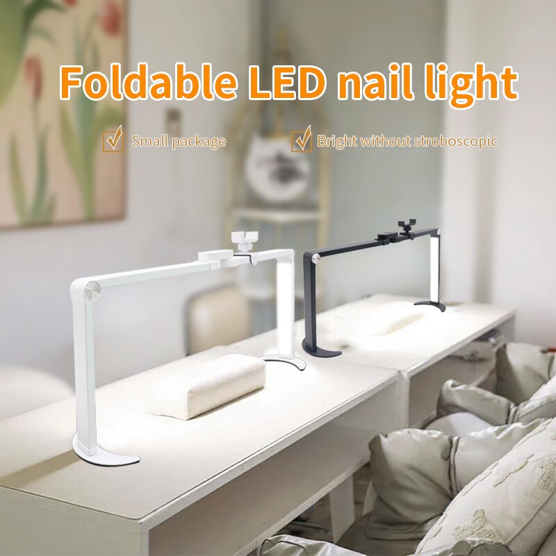 ハーフムーン折りたたみ式LEDテーブルランプ、ブラケット付き - Eyelash Extension Led のレビューと価格