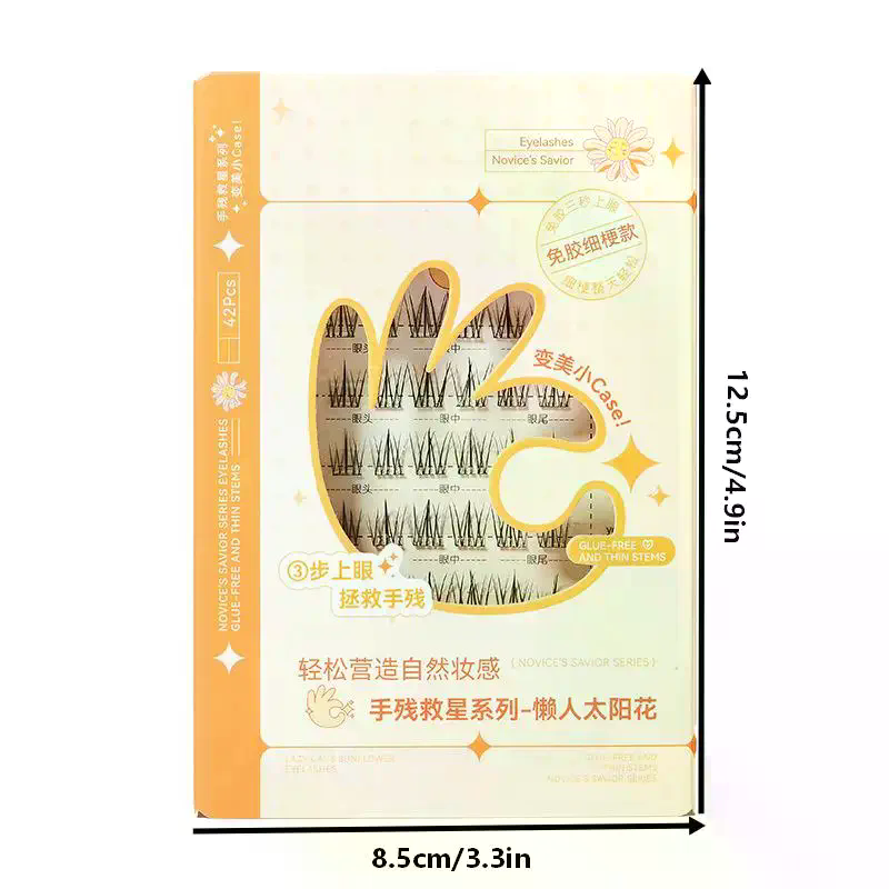 7列の自己粘着式まつげ、接着剤不要のつけまつげエクステ、再利 - Eyelash Extension Adhesive のレビューと価格