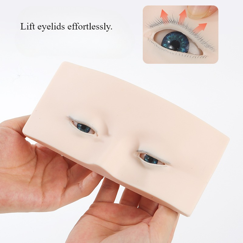 プロのトレーニング用にまつげが事前に装着された3層まつげエク - Eyelash Extension Model のレビューと価格