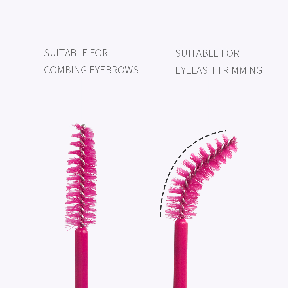 100 個使い捨てマイクロまつげコームブラシスプーラーメイク - Eyelash Extension Options のレビューと価格